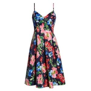 ELIZA J Floral Print Fit & Flare Sundress